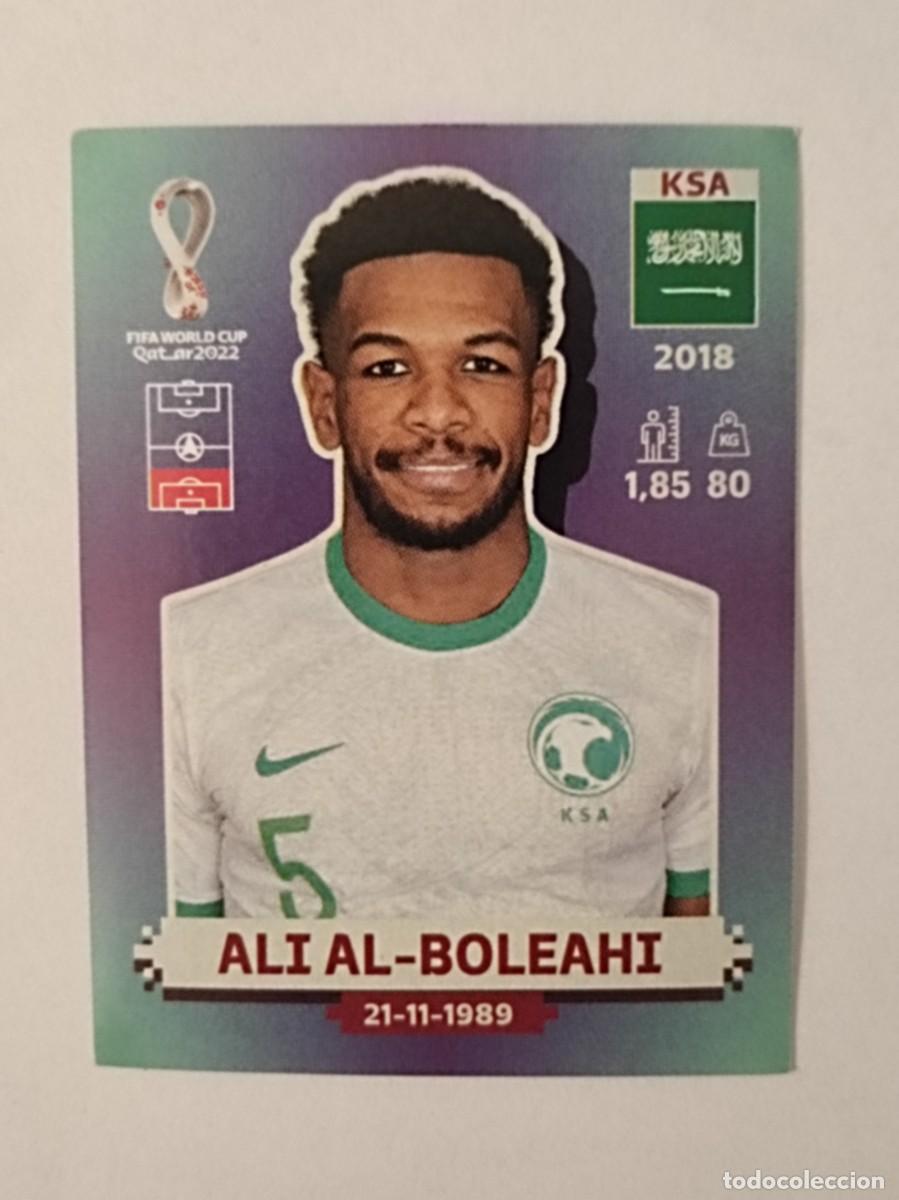 Cromos de f&uacute;tbol: #KSA 6 ALI AL-BOLEAHI (ARABIA SAUDI) MUNDIAL QATAR 2022 PANINI
