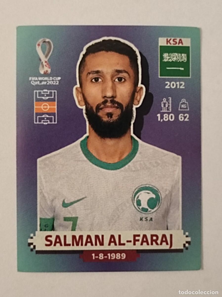 Cromos de f&uacute;tbol: #KSA 12 SALMAN AL-FARAJ (ARABIA SAUDI) MUNDIAL QATAR 2022 PANINI
