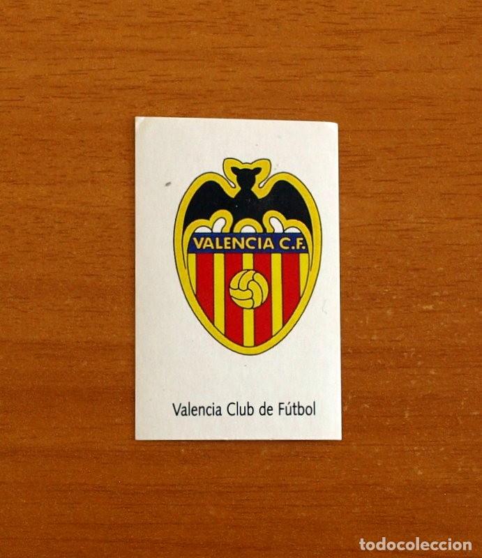 Figurine di Calcio: Valencia - N&ordm; 205 Escudo - Bimbo Liga - F&uacute;tbol 1991-1992, 91-92 - Nunca pegado