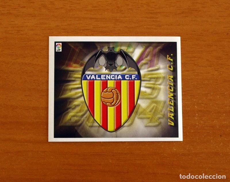 Figurine di Calcio: Valencia - Escudo - Ediciones Este Liga 2003-2004, 03-04 - Nunca pegado
