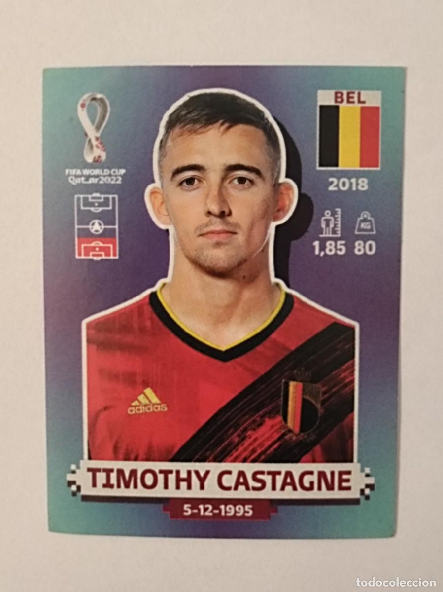 Cartes &agrave; collectionner de Football: #BEL 6 TIMOTHY CASTAGNE (BELGICA) MUNDIAL QATAR 2022 PANINI