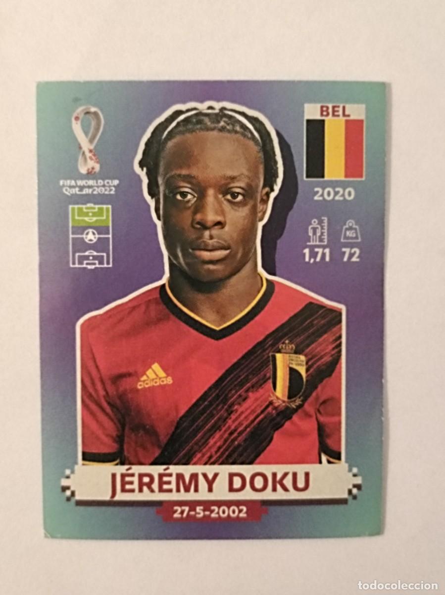 Cartes &agrave; collectionner de Football: #BEL 17 JEREMY DOKU (BELGICA) MUNDIAL QATAR 2022 PANINI
