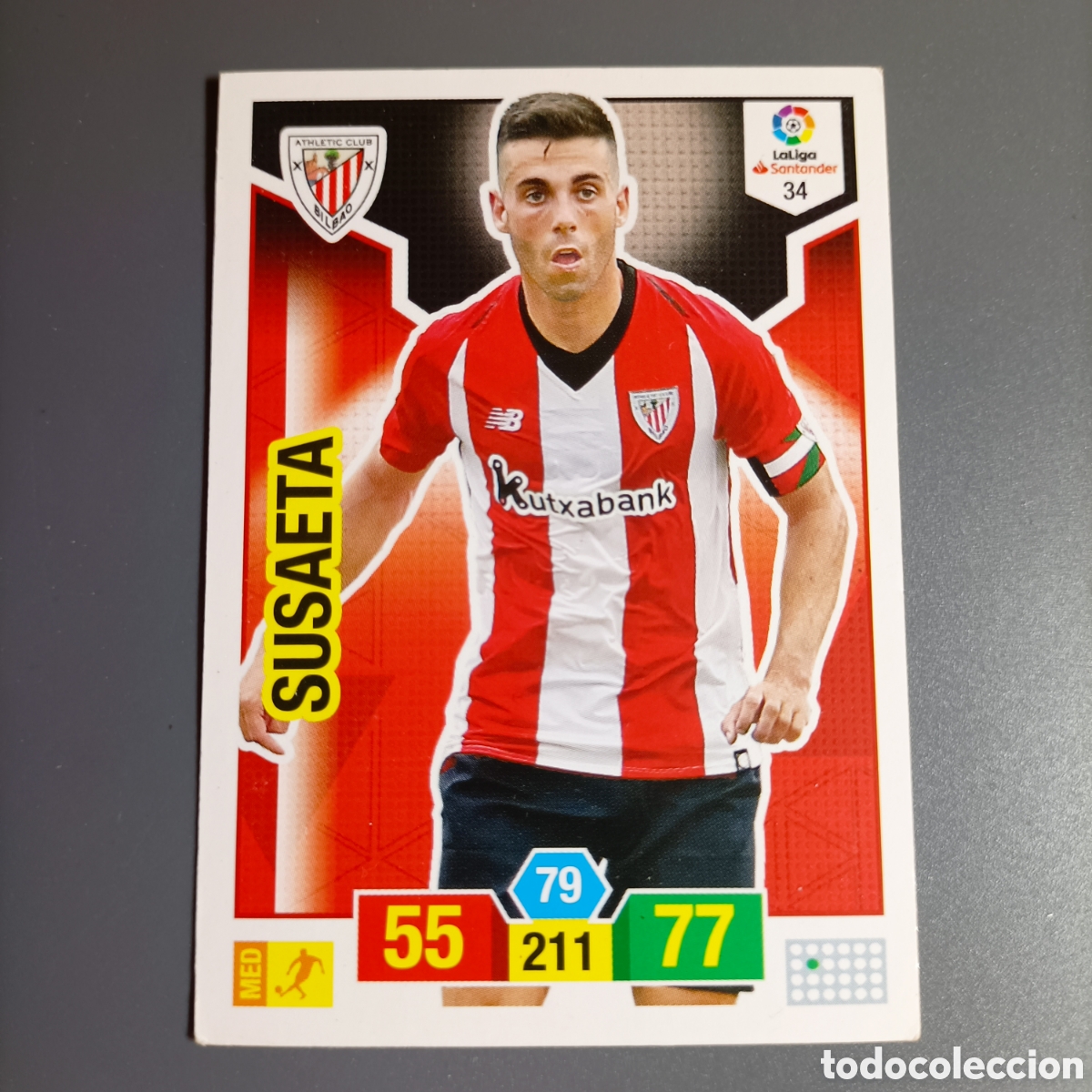 Cartes &agrave; collectionner de Football: ADRENALYN. LIGA 2018-2019 (ATHLETIC) №34 SUSAETA