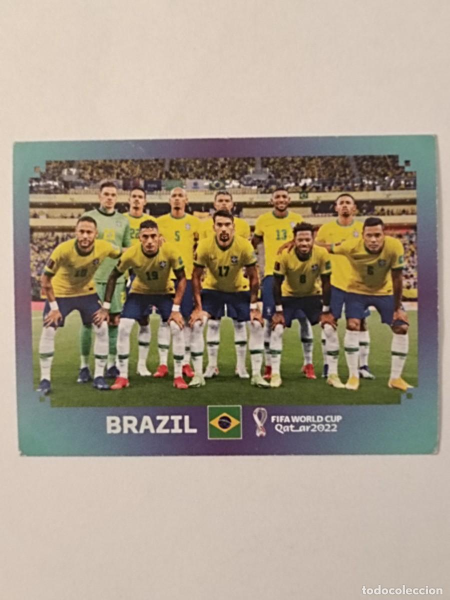 Cartes &agrave; collectionner de Football: #BRA 1 EQUIPO (BRASIL) MUNDIAL QATAR 2022 PANINI