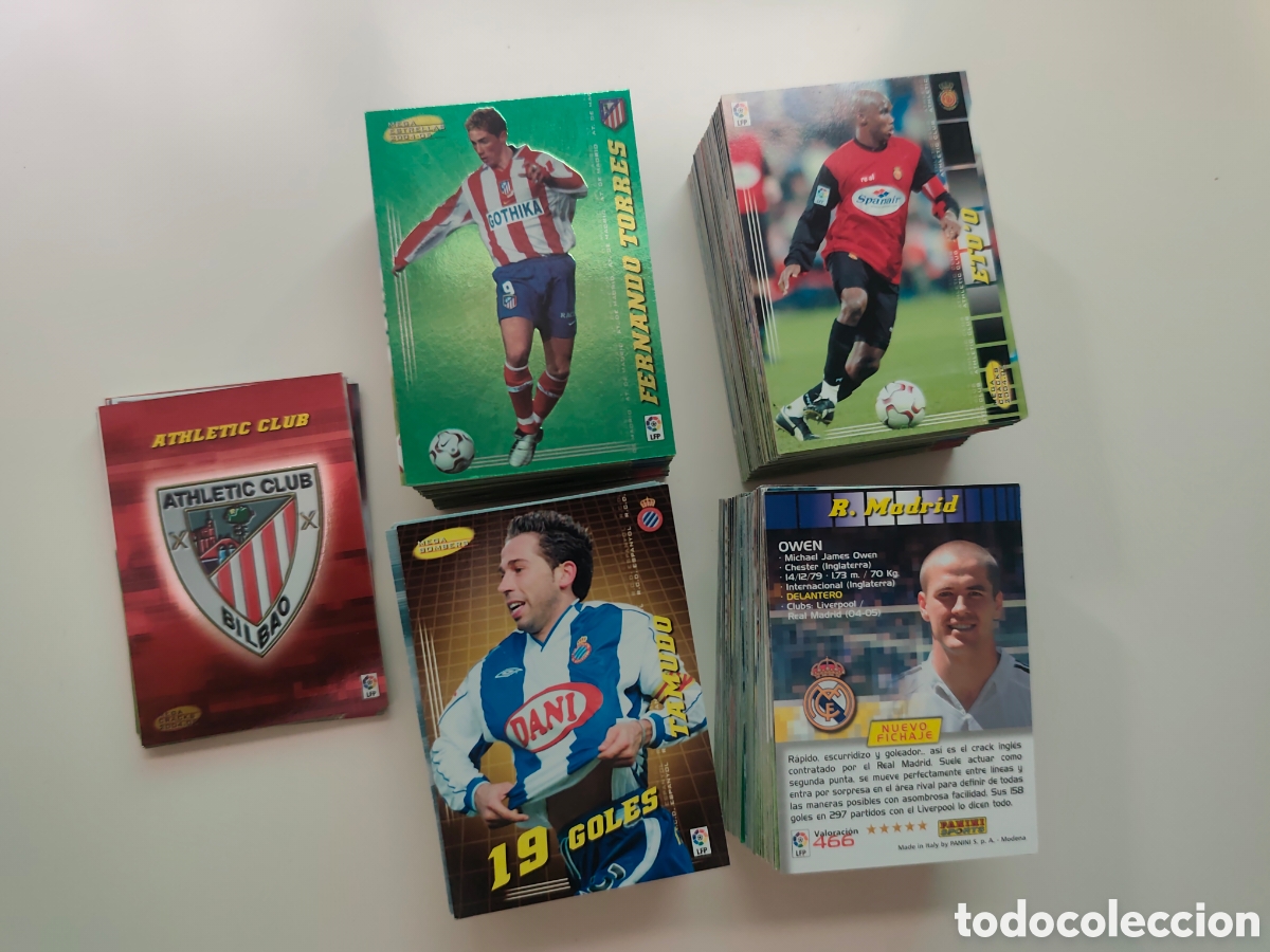 Cromos de f&uacute;tbol: 416 CARDS DIFERENTES MEGACRACKS 2004 2005 #
