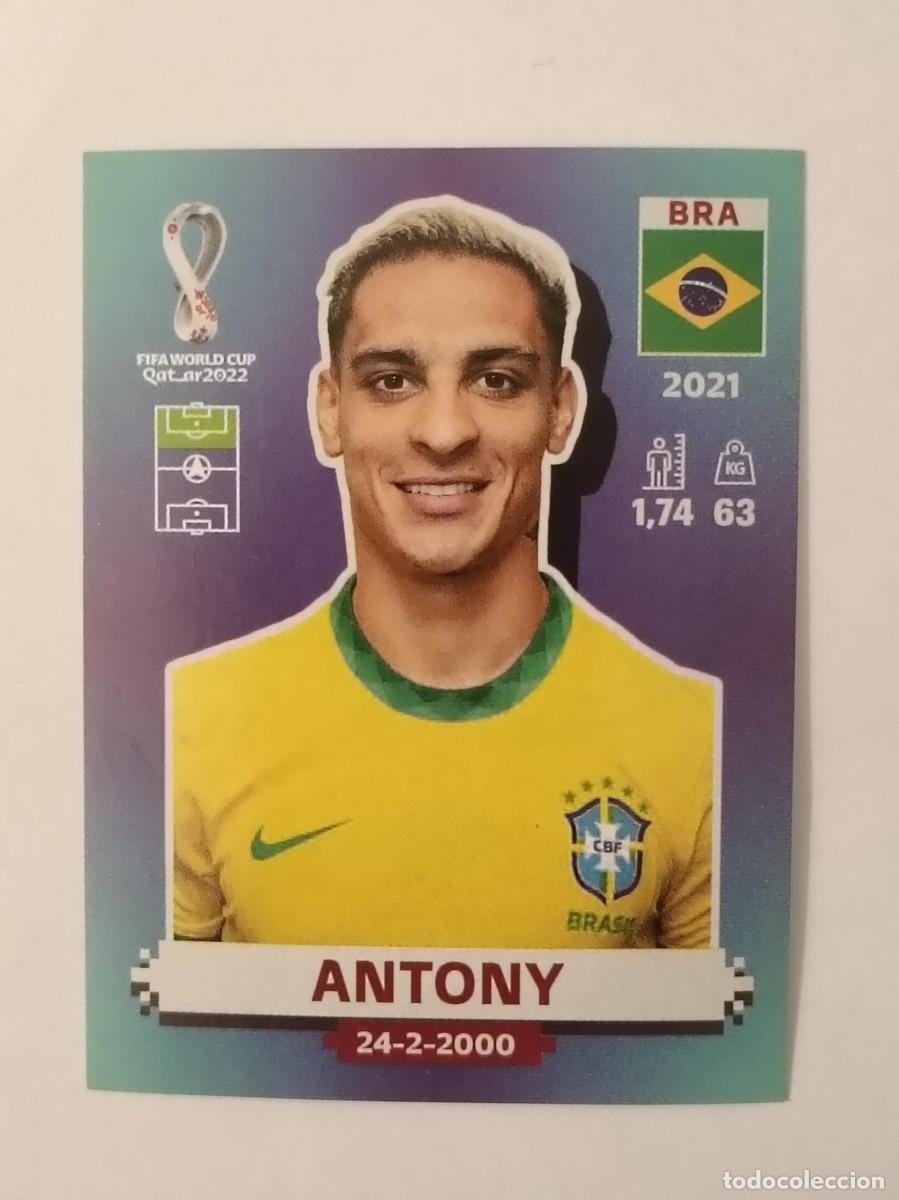 Cromos de Futebol: #BRA 15 ANTONY (BRASIL) MUNDIAL QATAR 2022 PANINI