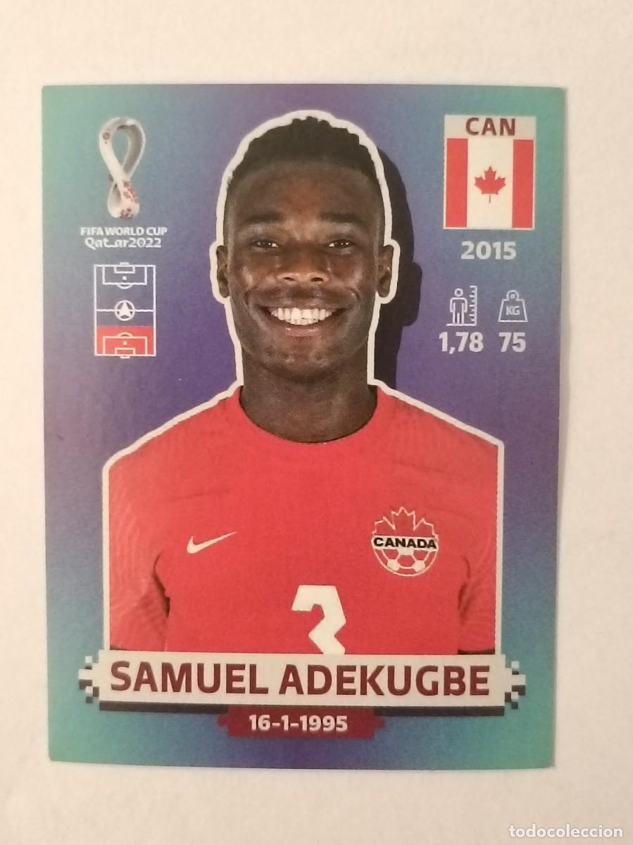 Football Stickers: #CAN 5 SAMUEL ADEKUGBE (CANADA) MUNDIAL QATAR 2022 PANINI