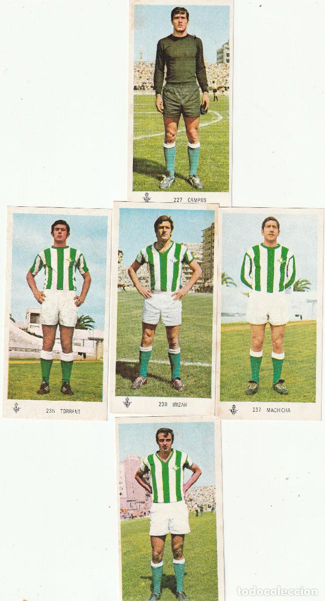 Cromos de Futebol: 7750A - 5 CROMOS RECUPERADOS LIGA RUIZ ROMERO 71 72 REAL BETIS