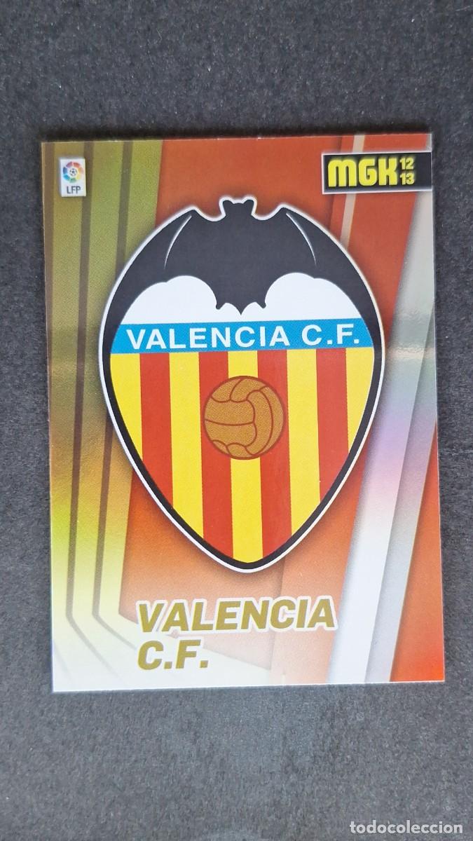 Cromos de f&uacute;tbol: L1 ESCUDO VALENCIA C. F. 307 PANINI MEGACRACKS 2012 2013 12 13