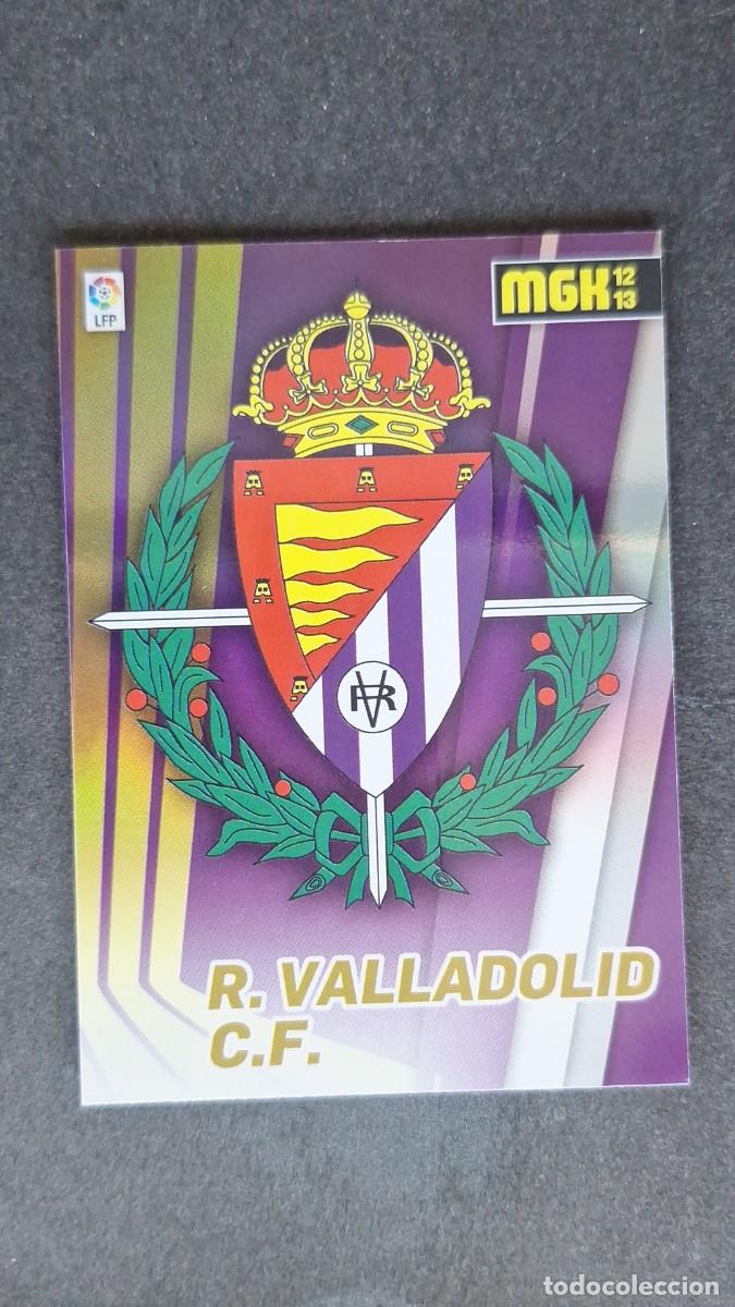 Cromos de f&uacute;tbol: L1 ESCUDO REAL VALLADOLID 325 PANINI MEGACRACKS 2012 2013 12 13