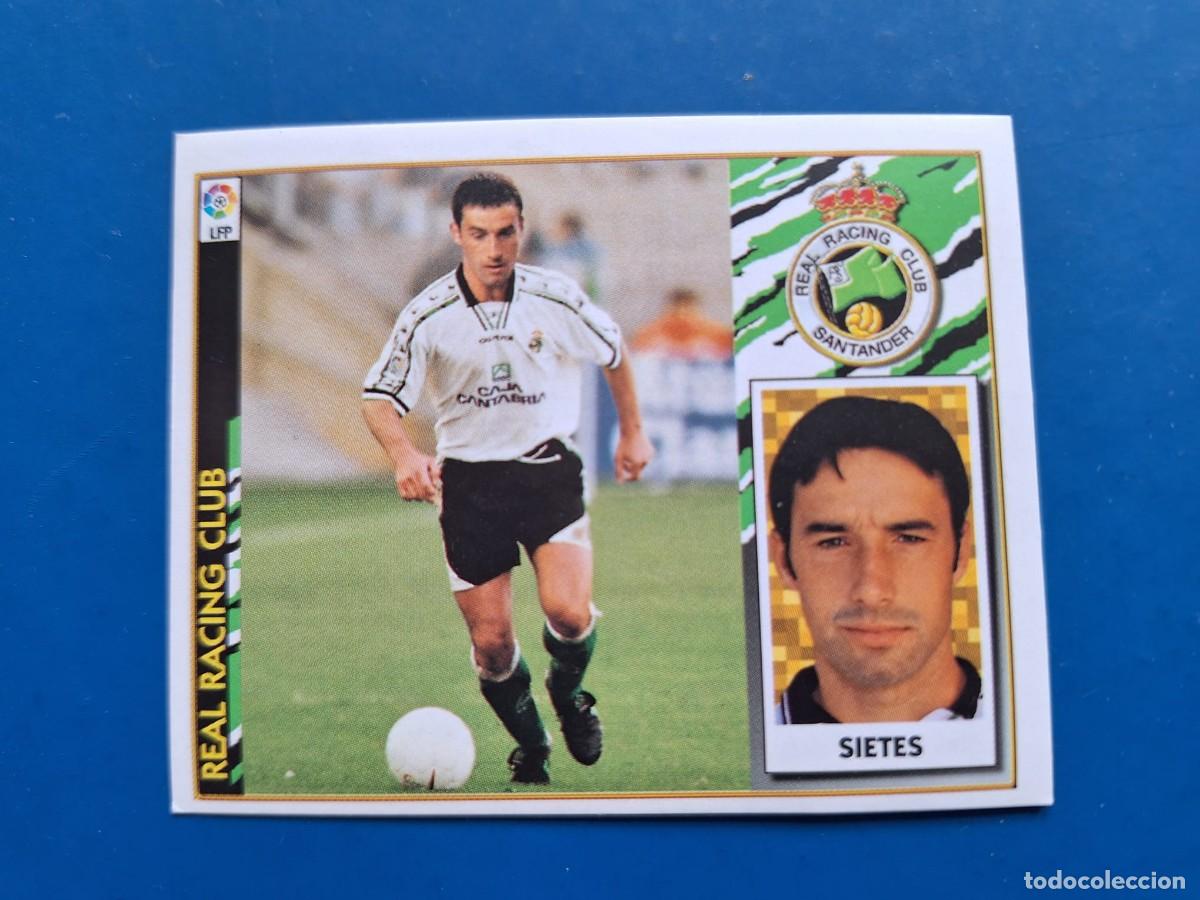 Cromos de f&uacute;tbol: Este 97 98 1997 1998 Sietes Racing de Santander ultimos fichajes UF 24 fichaje nuevo sin pegar