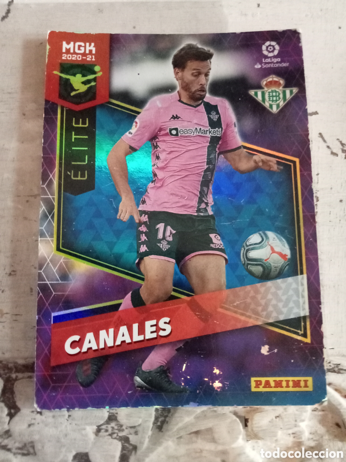 Cromos de f&uacute;tbol: Cromo 363 Canales mgk 2020-21