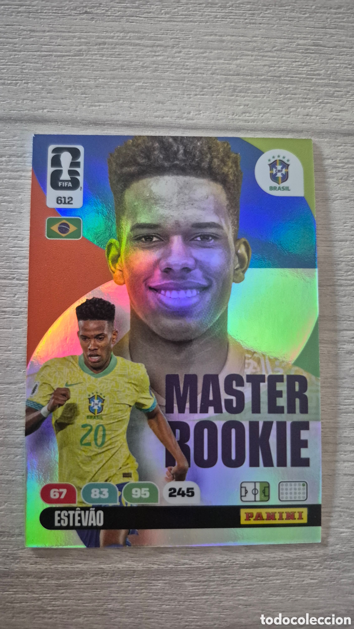 Cromos de f&uacute;tbol: N&deg;612 Master Rookie Est&ecirc;v&atilde;o Adrenalyn FIFA World Cup 2026