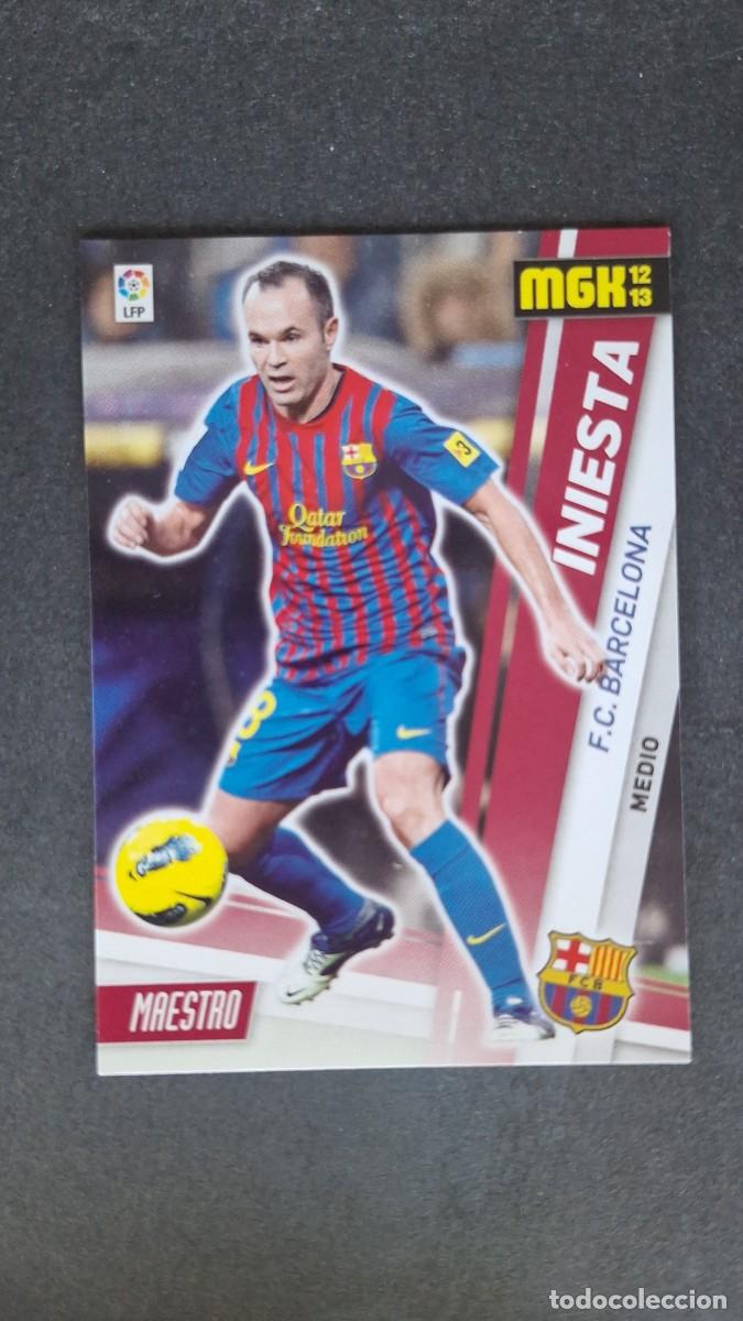 Cromos de f&uacute;tbol: L1 INIESTA F. C. BARCELONA 43 PANINI MEGACRACKS 2012 2013 12 13