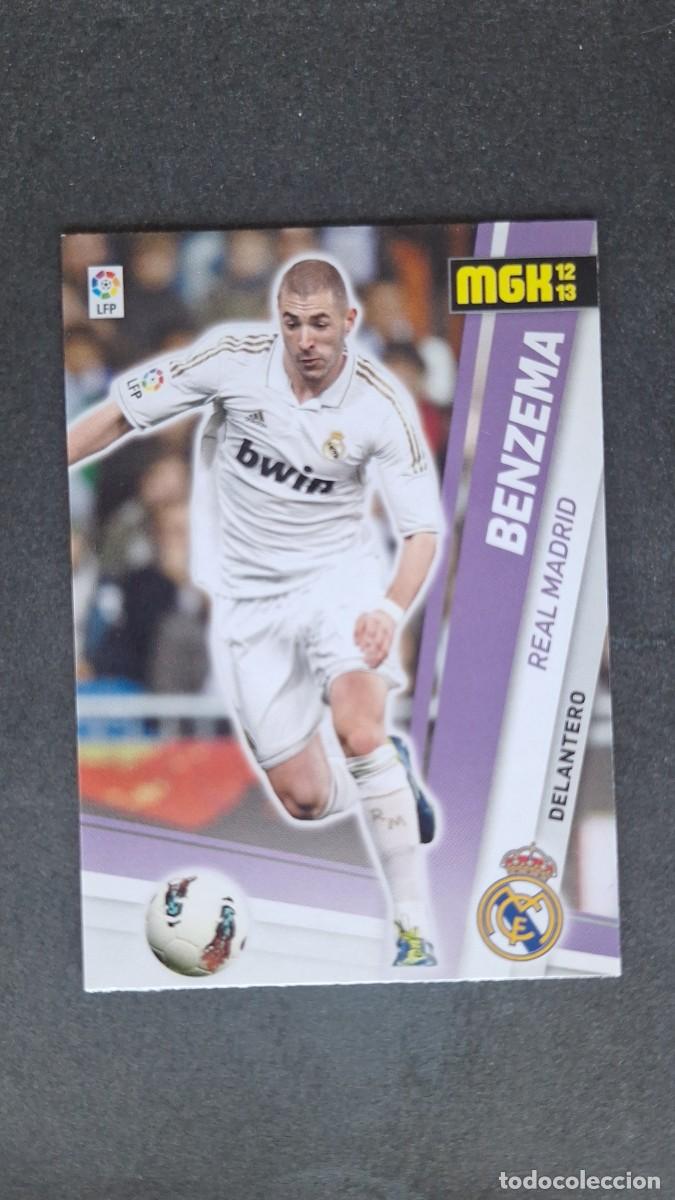 Cromos de f&uacute;tbol: L1 BENZEMA REAL MADRID 198 PANINI MEGACRACKS 2012 2013 12 13