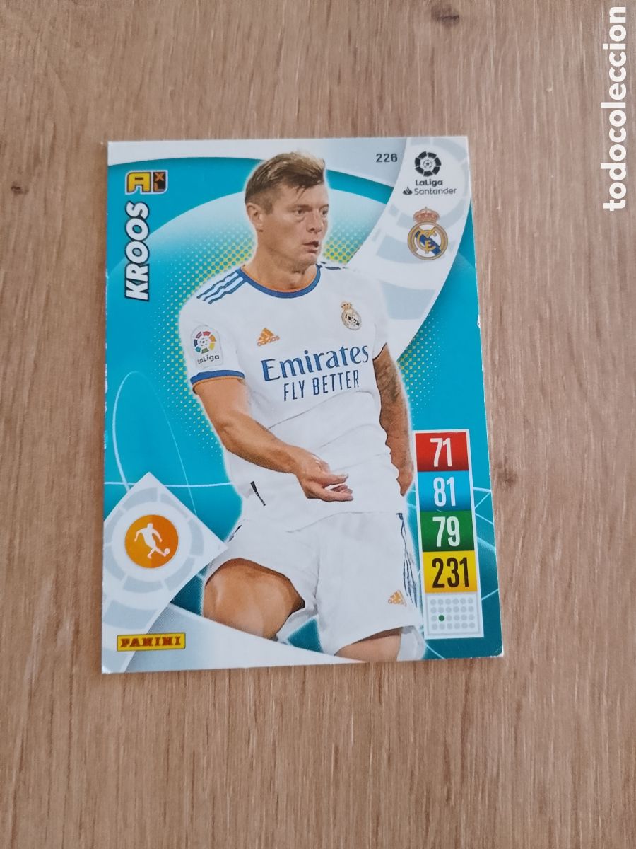 Cromos de f&uacute;tbol: 226 KROOS REAL MADRID CROMO FUTBOL PANINI ADRENALYN 21-22 LIGA 2021-2022