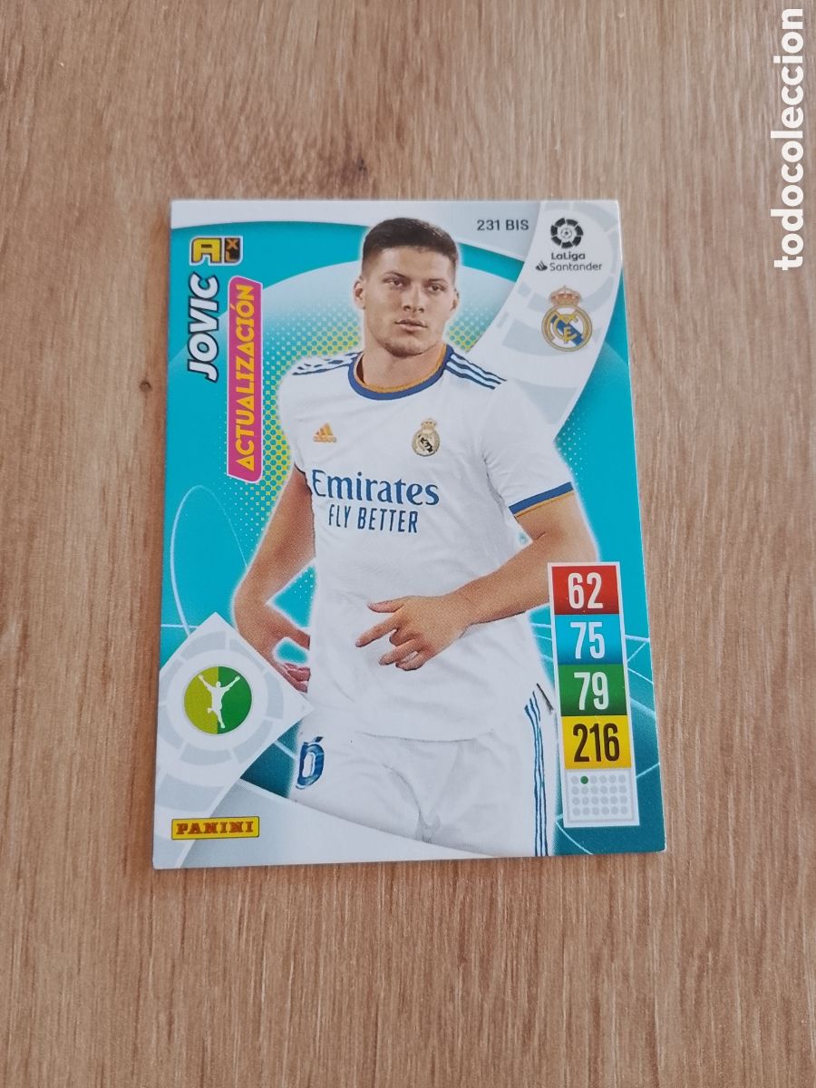 Cromos de f&uacute;tbol: 231 bis JOVIC REAL MADRID CROMO FUTBOL PANINI ADRENALYN 21-22 LIGA 2021-2022