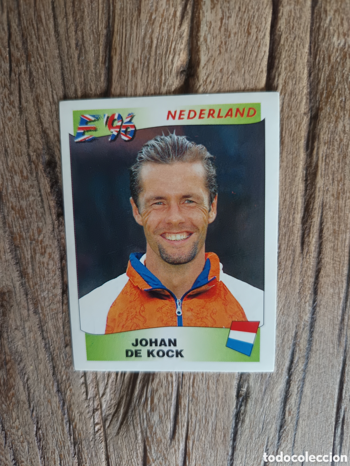 Cromos de f&uacute;tbol: Cromo sin pegar Eurocopa 1996 Holanda De Kock 82