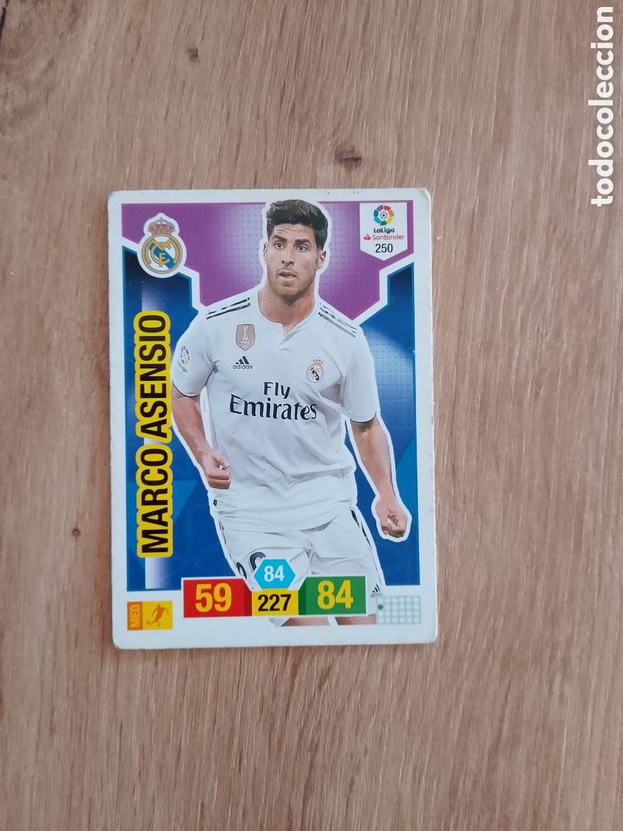 Cromos de f&uacute;tbol: 250 MARCO ASENSIO REAL MADRID CROMO FUTBOL PANINI ADRENALYN 2018-2019 LIGA 18-19