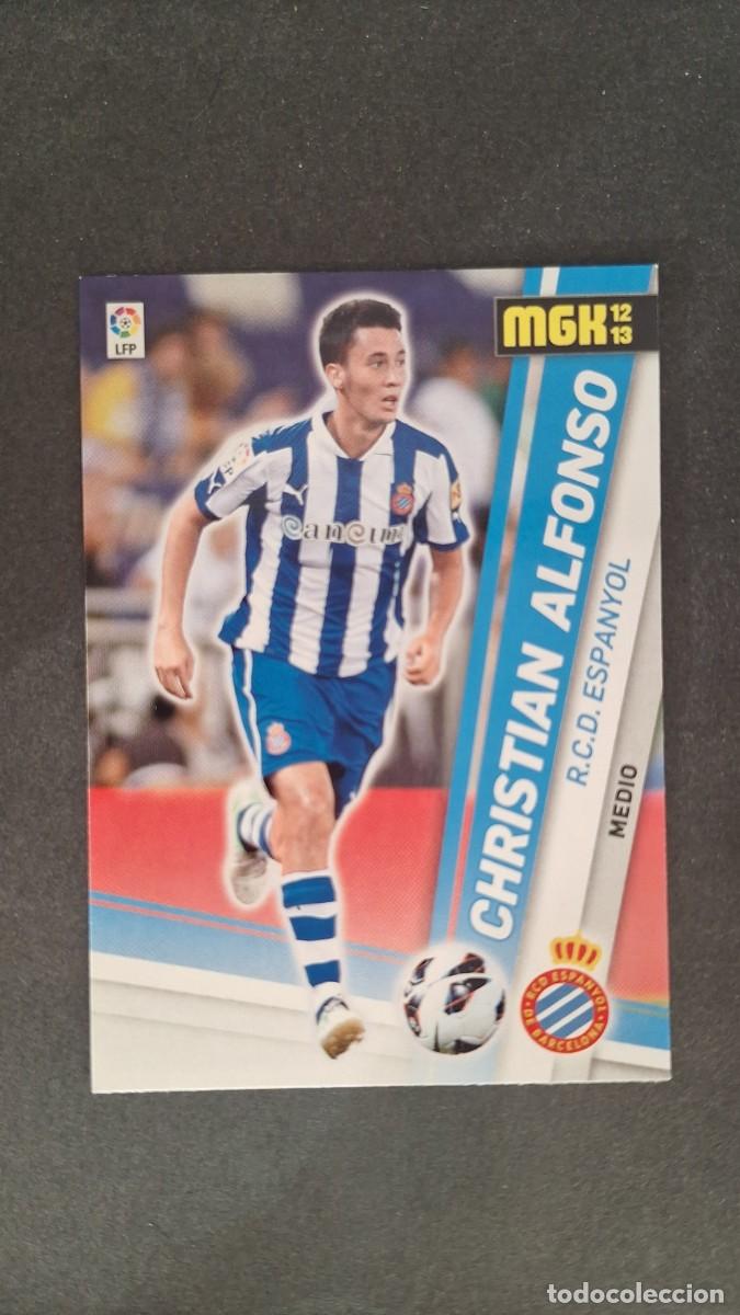 Cromos de f&uacute;tbol: L1 CHRISTIAN ALFONSO R. C. D. ESPA&Ntilde;OL NUEVA FICHA 123 BIS PANINI MEGACRACKS 2012 2013 12 13