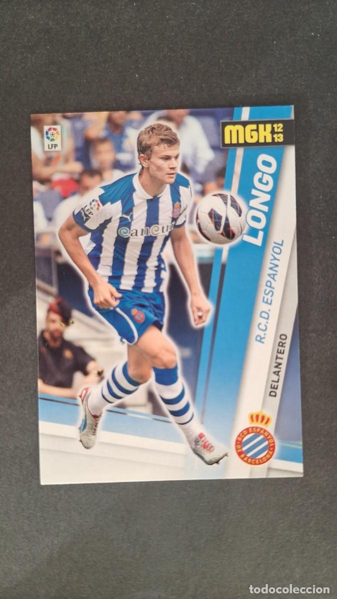 Cromos de f&uacute;tbol: L1 LONGO R. C. D. ESPA&Ntilde;OL NUEVA FICHA 124 BIS PANINI MEGACRACKS 2012 2013 12 13