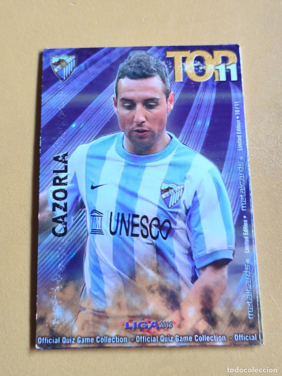 Cromos de f&uacute;tbol: cazorla, 2013 top metalcards edicion limitada