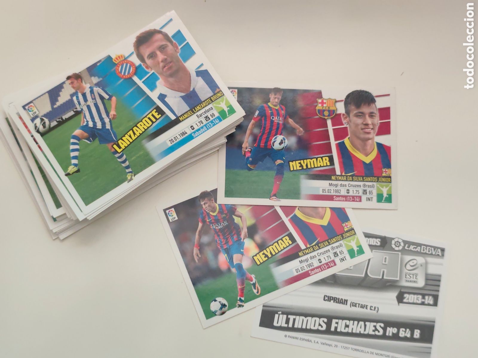 Cromos de f&uacute;tbol: SET COMPLETO.. LOS 71 FICHAJES EDICIONES ESTE 2013 2014 #