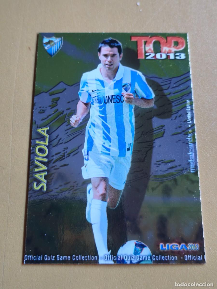 Cromos de f&uacute;tbol: saviola, 2013 top metalcards edicion limitada