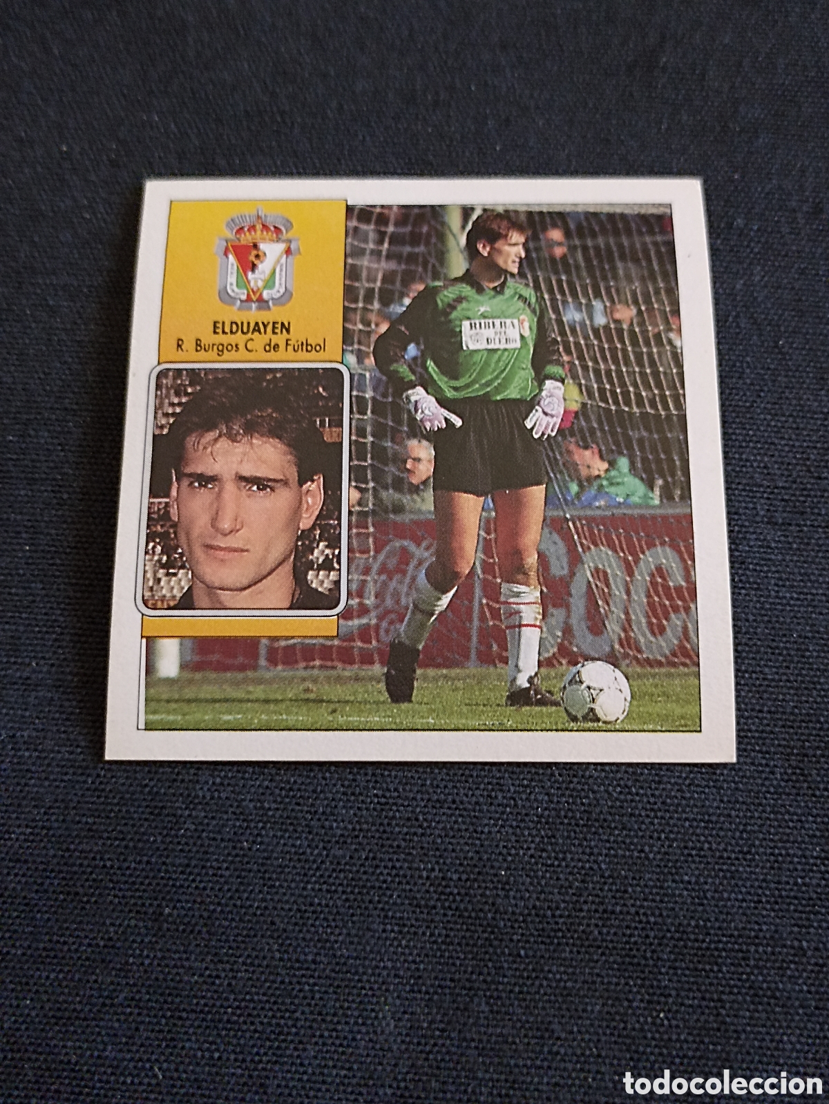 Cromos de f&uacute;tbol: Elduayen ( Real Burgos Club De F&uacute;tbol ). Liga este 92-93. Nunca pegado