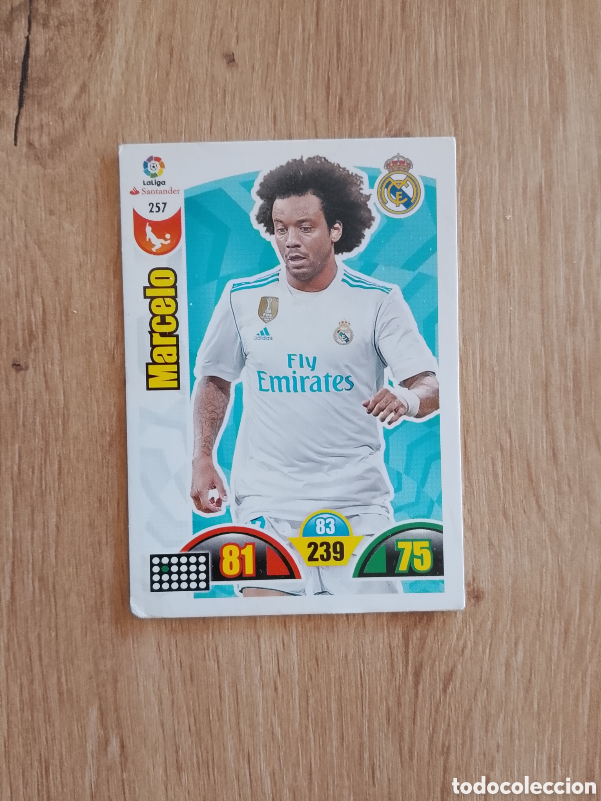 Cromos de f&uacute;tbol: 257 MARCELO REAL MADRID CROMO FUTBOL PANINI ADRENALYN 2017-2018 LIGA 17-18