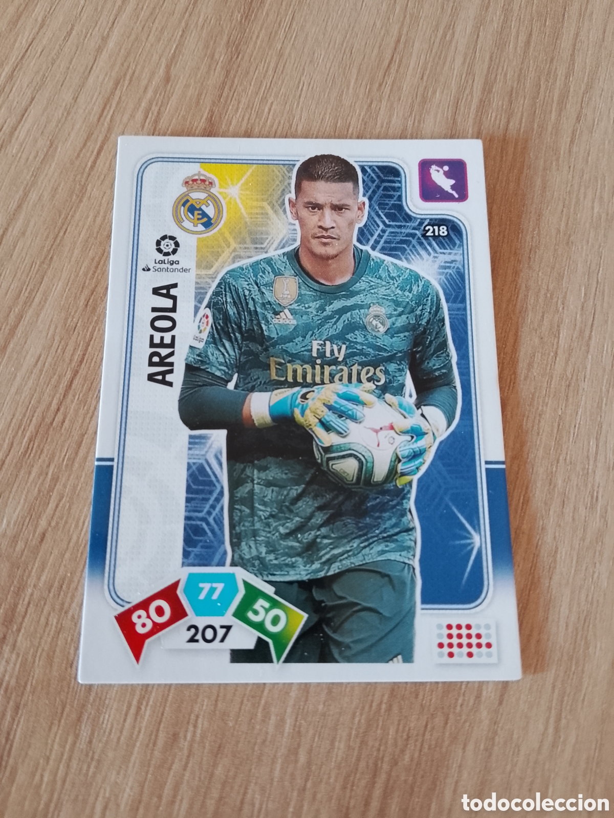 Figurine di Calcio: 218 AREOLA REAL MADRID CROMO FUTBOL PANINI ADRENALYN 2019-2020 LIGA 19-20