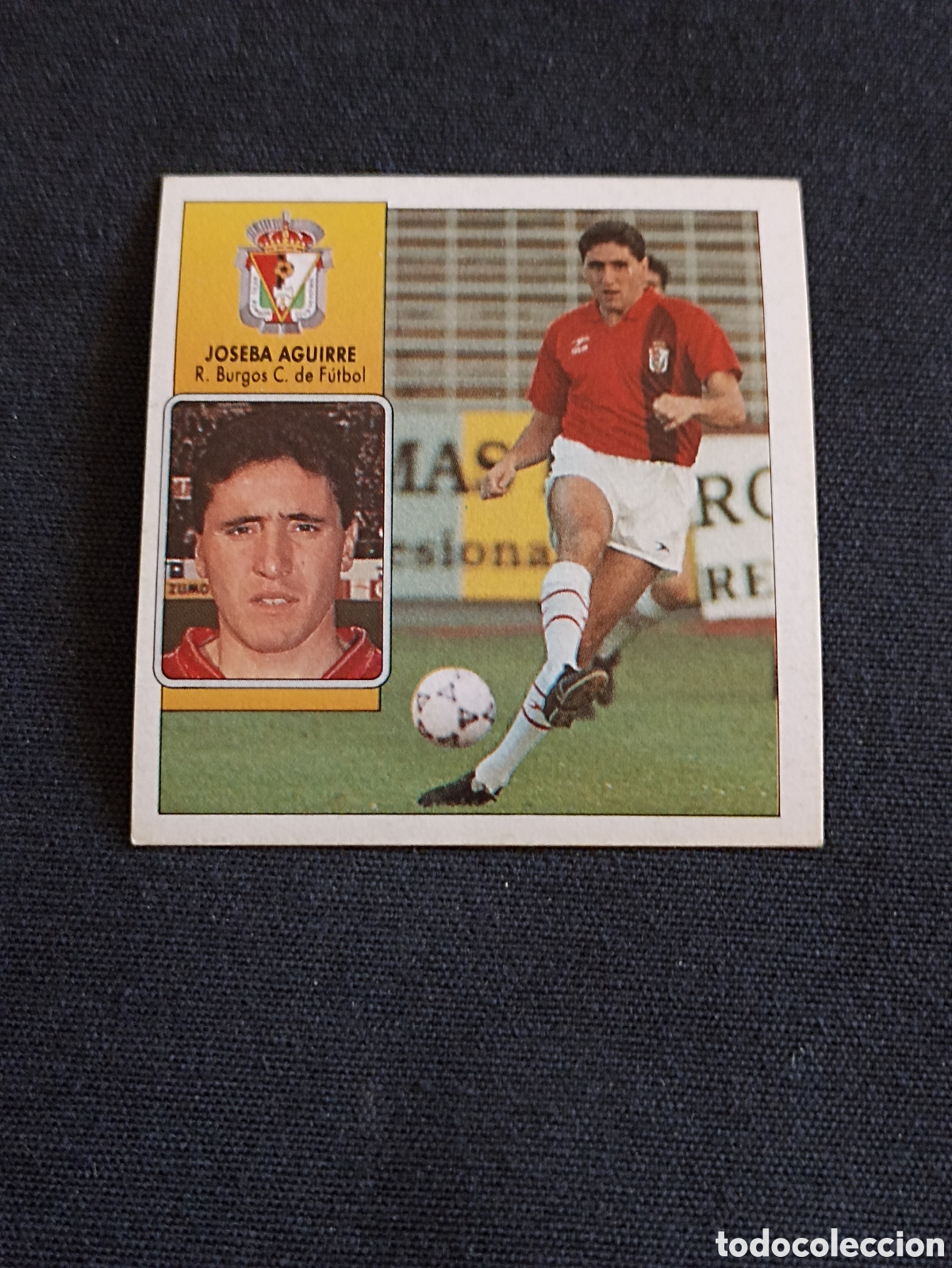 Figurine di Calcio: Joseba Aguirre ( Real Burgos Club De F&uacute;tbol ). Liga este 92-93. Nunca pegado
