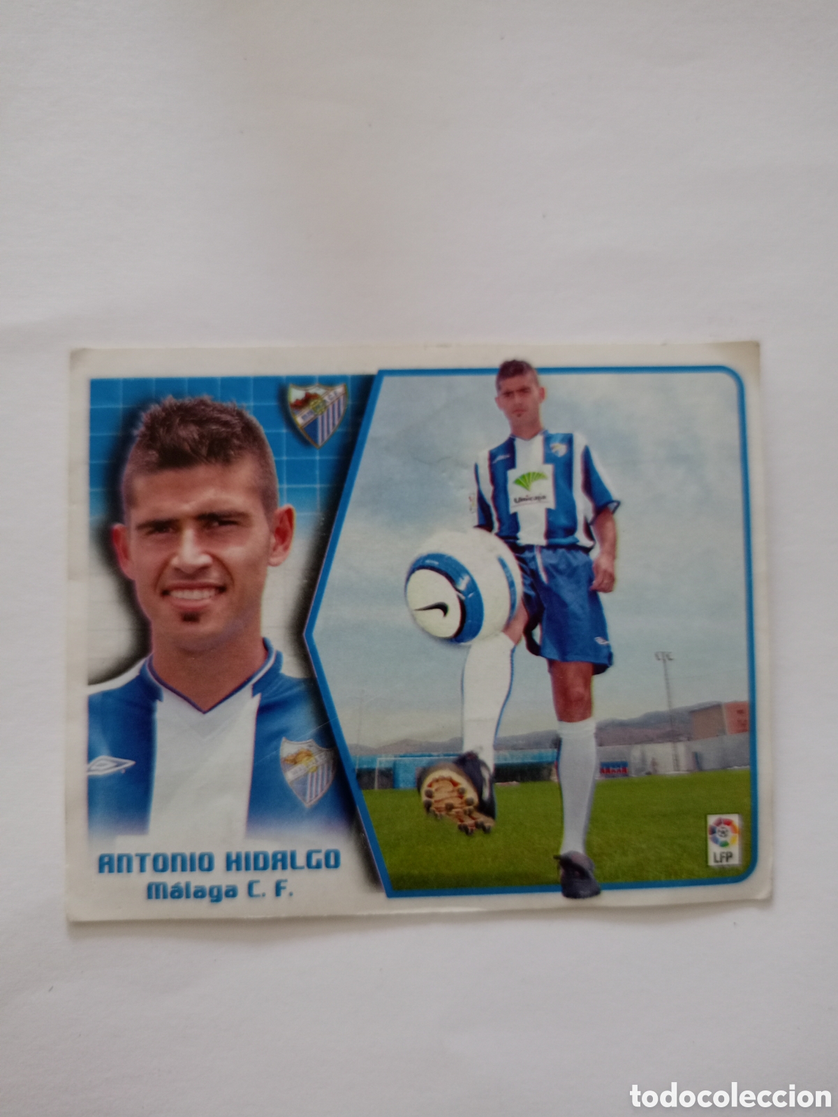 Cromos de f&uacute;tbol: ANTONIO HIDALGO MALAGA CROMOS ALBUM LIGA FUTBOL EDICIONES ESTE 2005 2006 05 06 PANINI