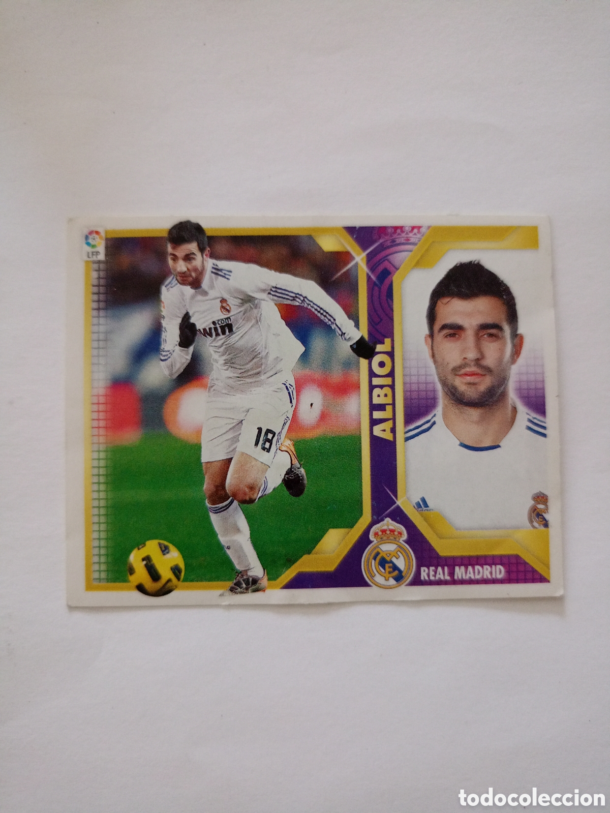 Cromos de f&uacute;tbol: ESTE 2011 2012 PANINI 6 B ALBIOL (REAL MADRID) - SIN PEGAR - CROMO FUTBOL LIGA 11 12