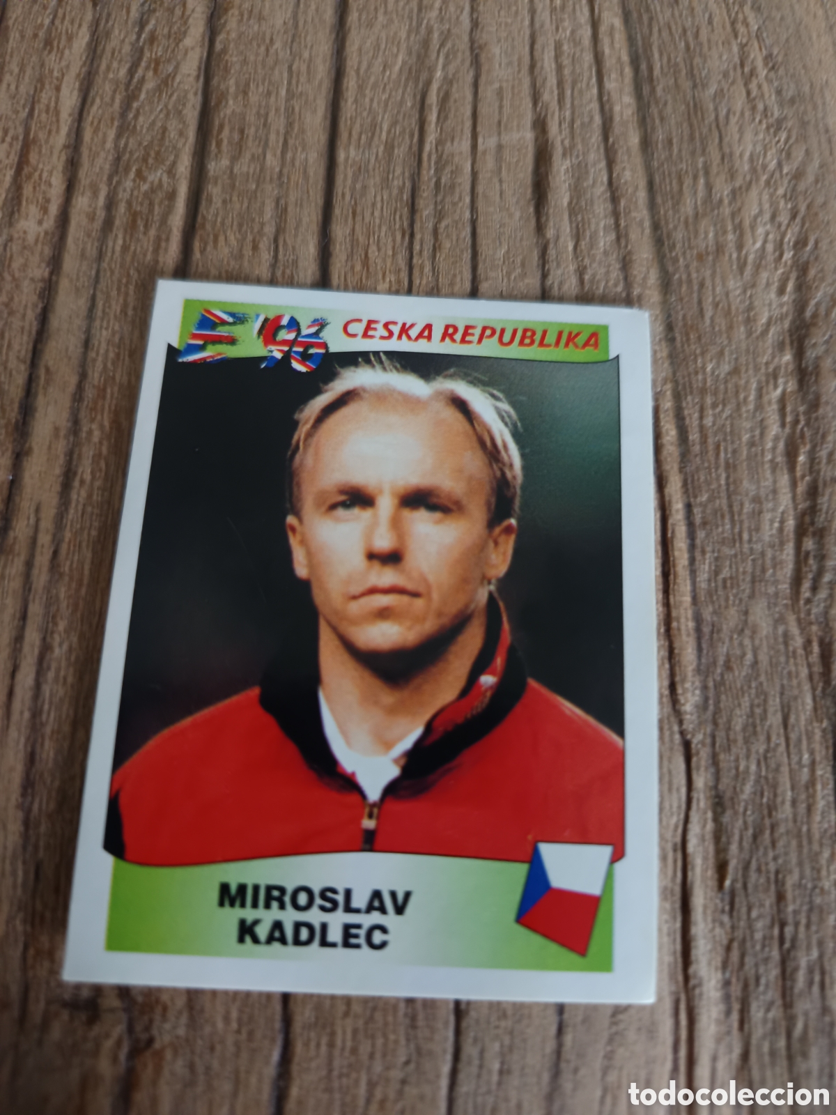 Football Stickers: Cromo sin pegar Panini Eurocopa 1996 Rep&uacute;blica Checa. N&uacute;mero 218
