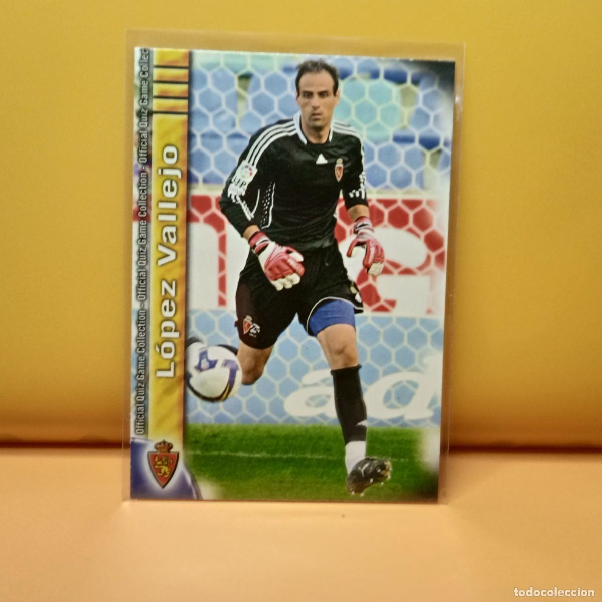 Football Stickers: MUNDICROMO 2009 2010 09 10 REAL ZARAGOZA L&Oacute;PEZ VALLEJO 491