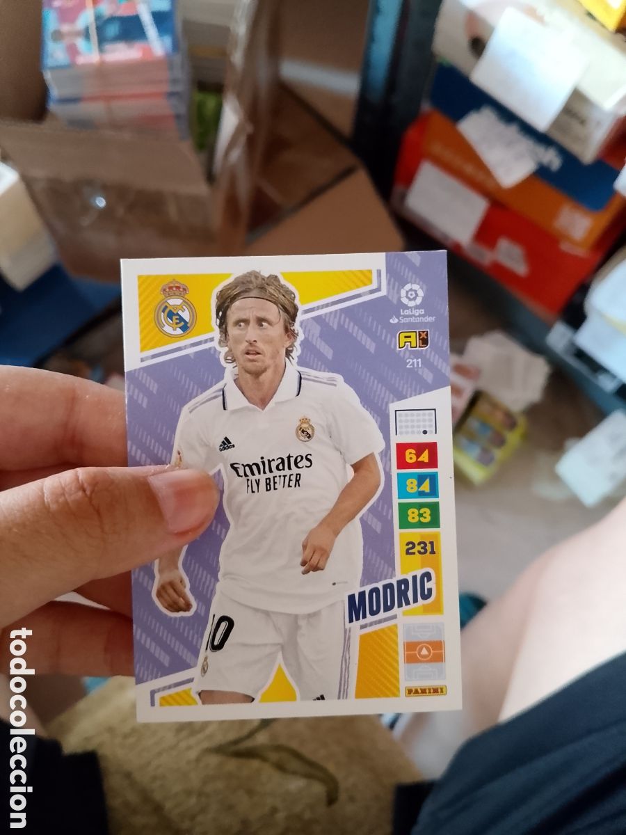 Figurine di Calcio: 211 MODRIC REAL MADRID TARJETA CROMO FUTBOL PANINI LIGA 2022-2023 ADRENALYN 22-23