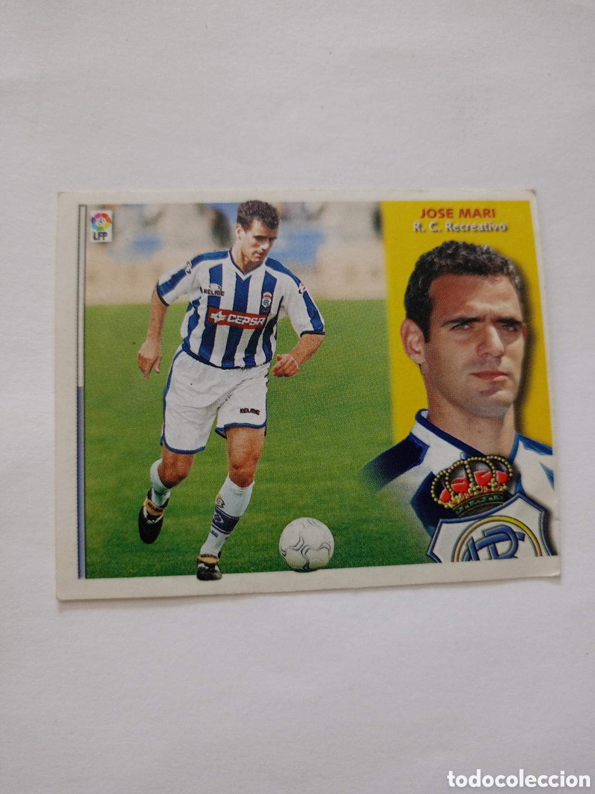 Cromos de f&uacute;tbol: Recreativo de Huelva - Jos&eacute; Mari - Ediciones Este 2002-2003, 02-03 - Nunca pegado