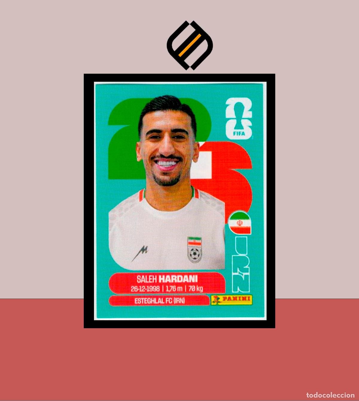 Cromos de f&uacute;tbol: PANINI FIFA CLUB WORLD CUP 2026 26 IRN 10 SALEH HARDANI IR&Aacute;N STICKER MUNDIAL MEX CAN USA