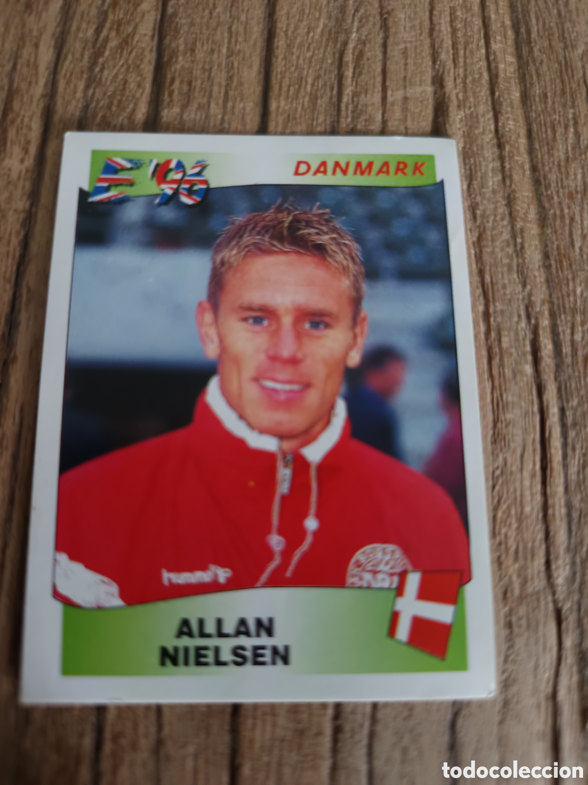 Cromos de f&uacute;tbol: Cromo sin pegar Panini Eurocopa 1996 Dinamarca Nielsen. N&uacute;mero 288