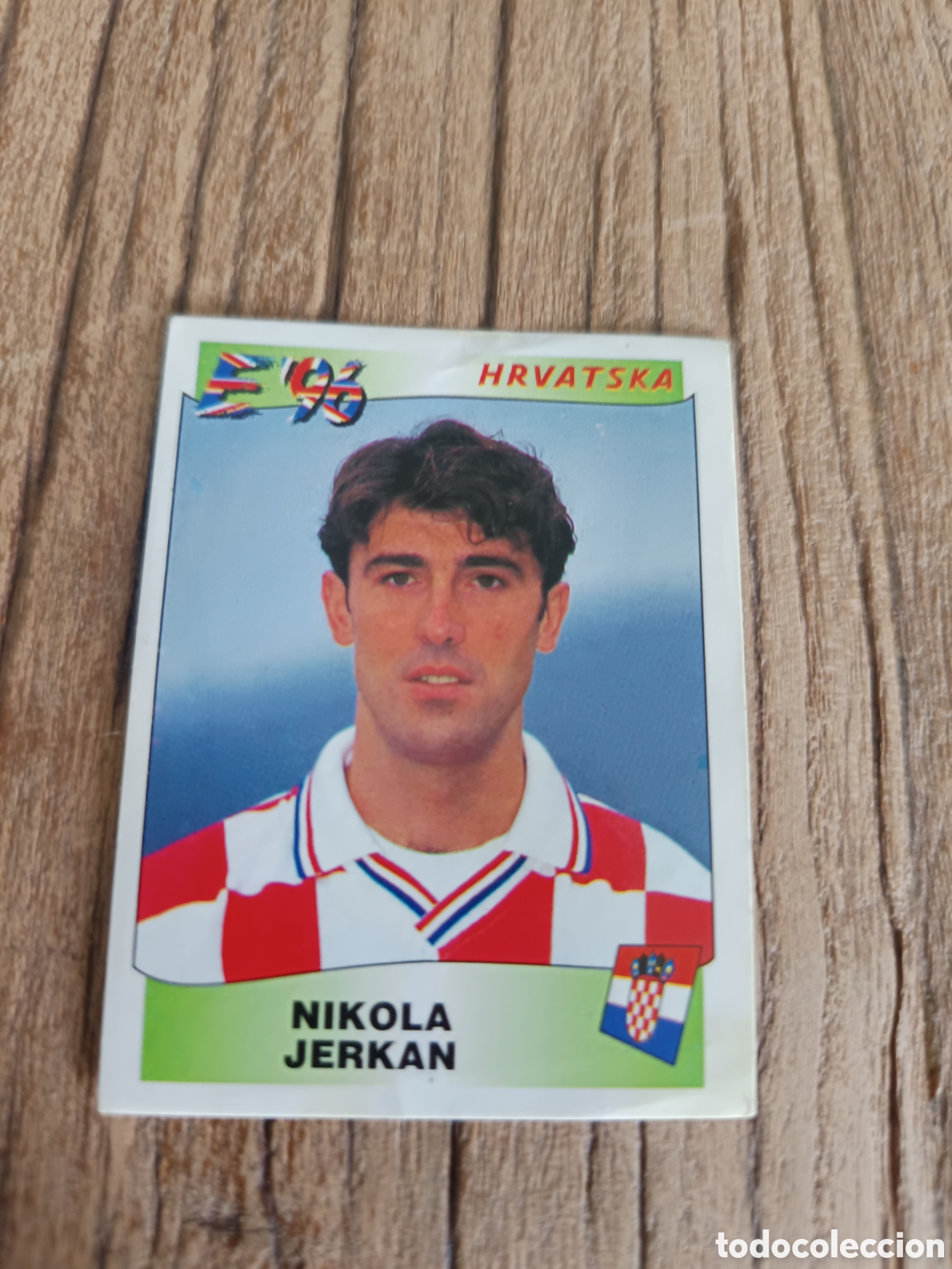 Cromos de f&uacute;tbol: Cromo sin pegar Panini Eurocopa 1996 Croacia Jerkan
