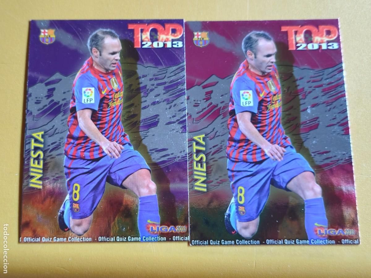 Figurine di Calcio: iniesta, 2013 top mundicromo
