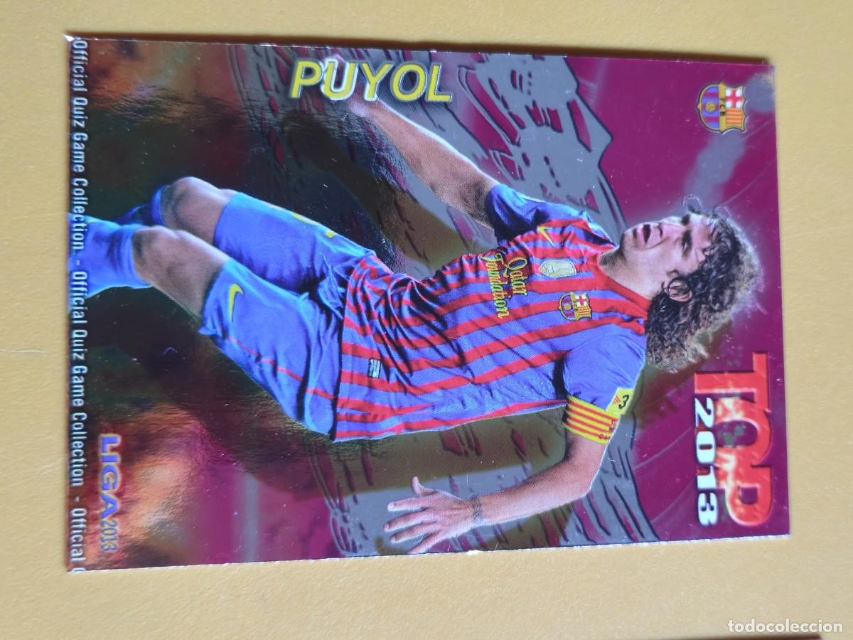 Cromos de f&uacute;tbol: puyol, 2013 top mundicromo