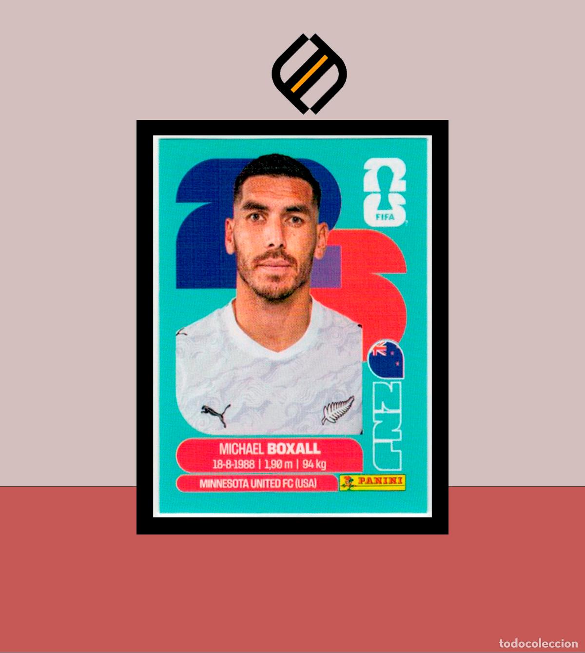 Figurine di Calcio: PANINI FIFA CLUB WORLD CUP 2026 26 NZL 4 MICHAEL BOXALL NUEVA ZELANDA STICKER MUNDIAL MEX CAN USA
