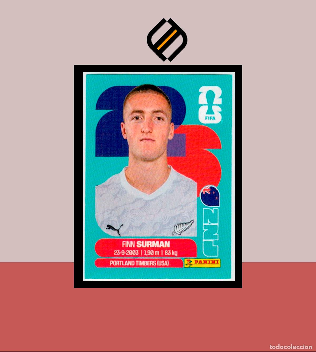 Figurine di Calcio: PANINI FIFA CLUB WORLD CUP 2026 26 NZL 9 FINN SURMAN NUEVA ZELANDA STICKER MUNDIAL MEX CAN USA