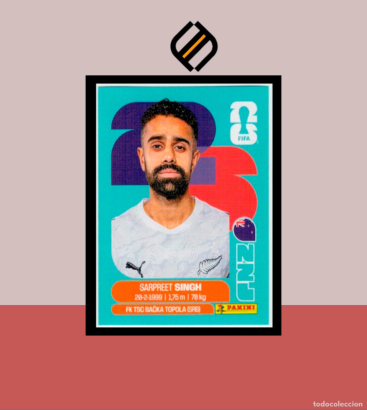 Figurine di Calcio: PANINI FIFA CLUB WORLD CUP 2026 26 NZL 11 SARPREET SINGH NUEVA ZELANDA STICKER MUNDIAL MEX CAN USA