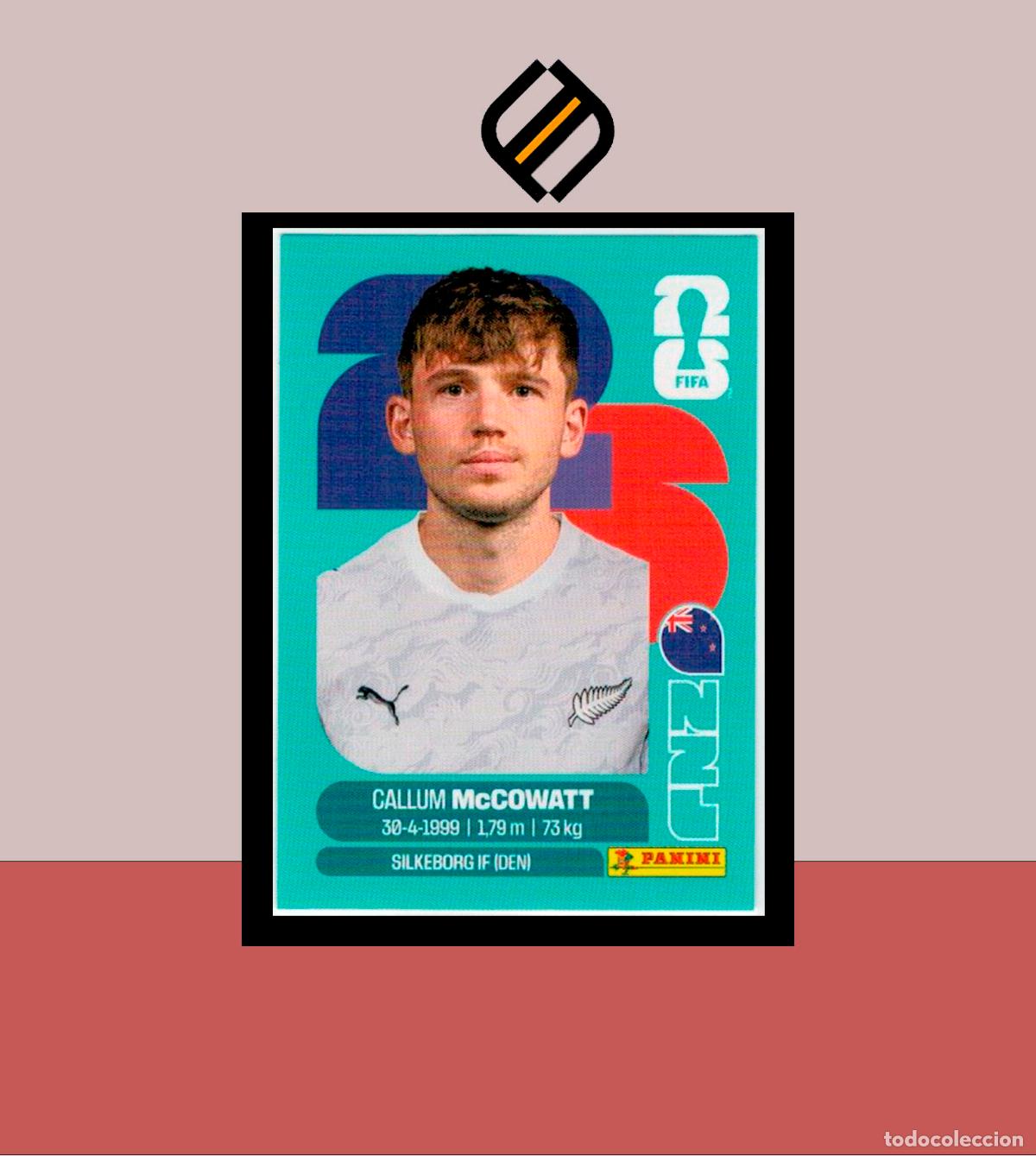 Figurine di Calcio: PANINI FIFA CLUB WORLD CUP 2026 26 NZL 19 CALLUM MCCOWATT NUEVA ZELANDA STICKER MUNDIAL MEX CAN USA