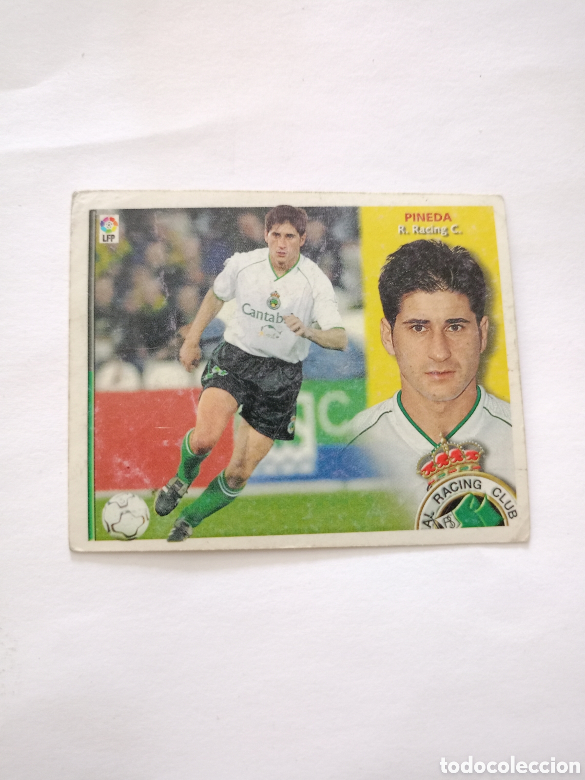 Figurine di Calcio: PINEDA (RACING SANTANDER) LIGA 2002 2003 CROMO COLECCIONES ESTE 02 03 LFP STICKER F&Uacute;TBOL (SIN PEGAR)