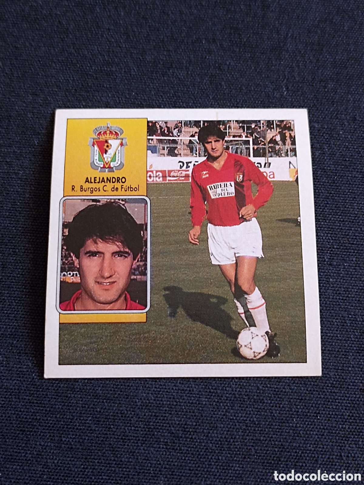 Figurine di Calcio: Alejandro ( Real Burgos Club De F&uacute;tbol ). Liga este 92-93. Nunca pegado