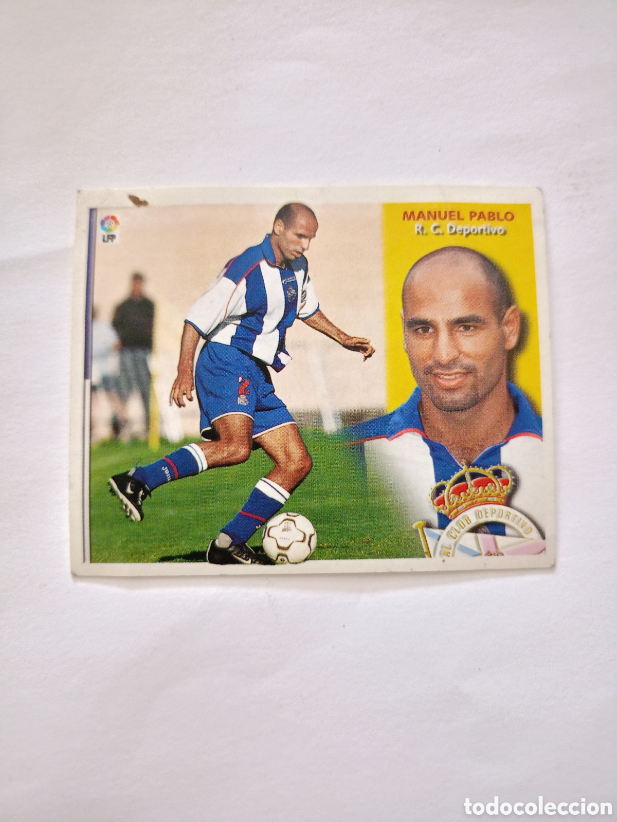 Cromos de f&uacute;tbol: MANUEL PABLO DEPORTIVO DE LA CORU&Ntilde;A SIN PEGAR PANINI EDICIONES ESTE LIGA TEMPORADA 2002 2003 02 03